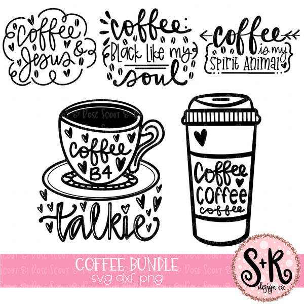 Download Coffee Bundle #1 SVG DXF PNG (2019) - Scout and Rose Design Co