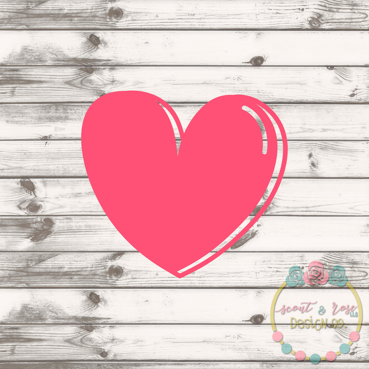 Download Cute Heart SVG DXF PNG - Scout and Rose Design Co