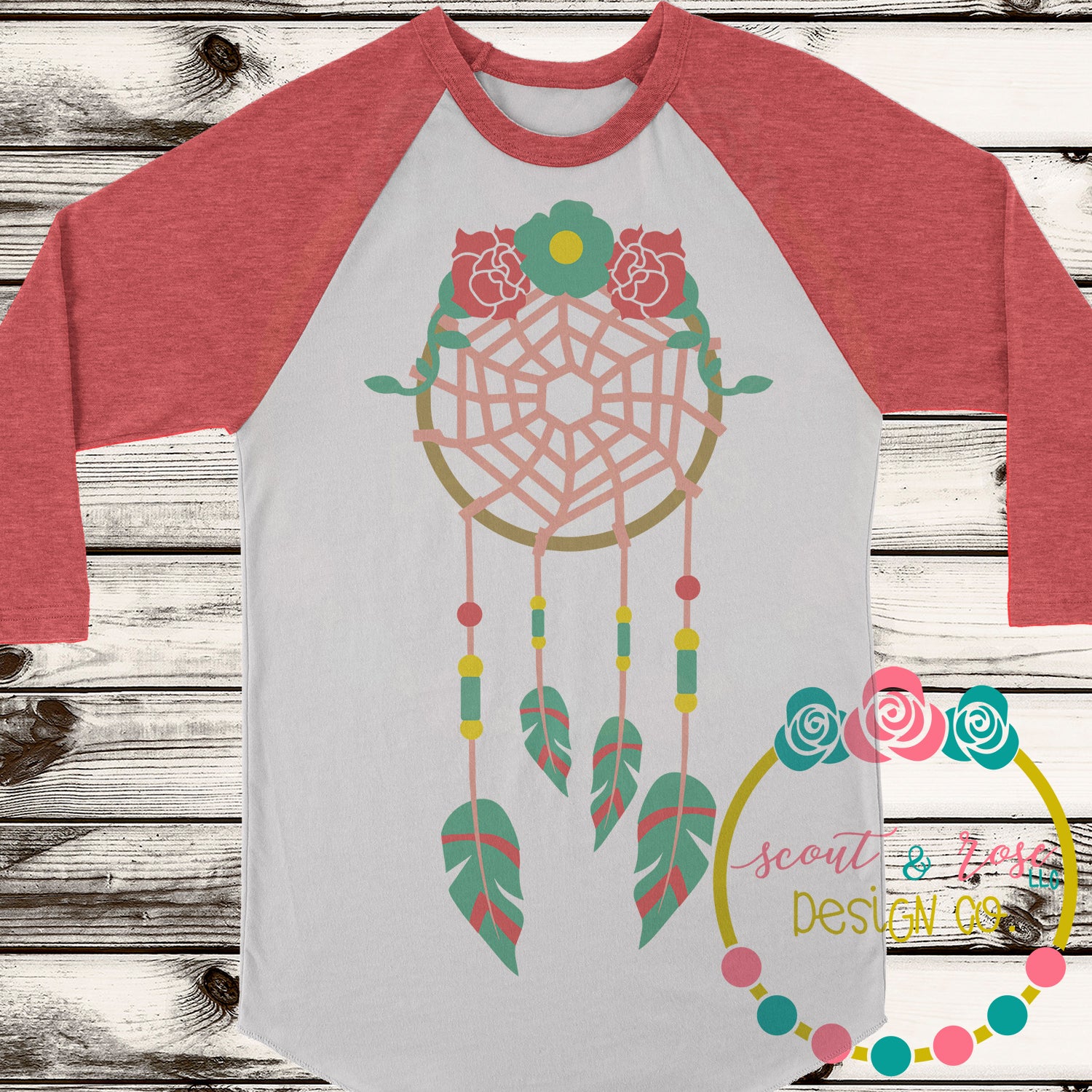 Flower Dream Catcher Svg Dxf Png Scout And Rose Design Co