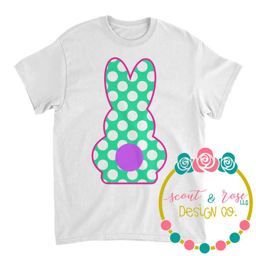 Polka Dot Easter Bunny Svg Dxf Png Scout And Rose Design Co