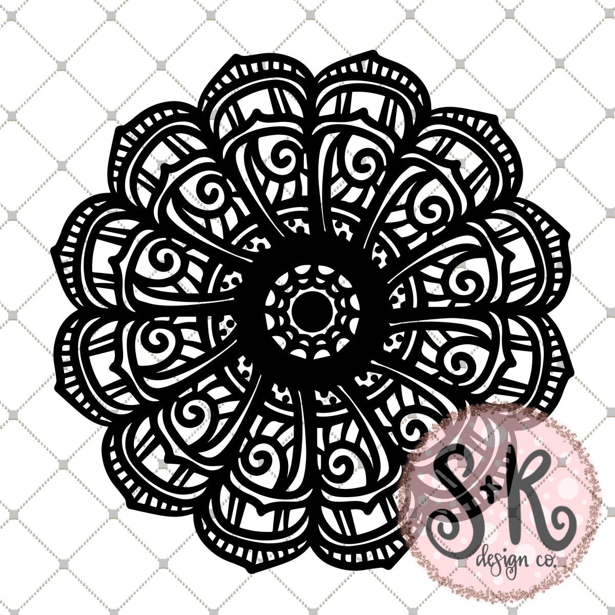 Download Hand Drawn Floral Mandala SVG DXF PNG (2019) - Scout and ...