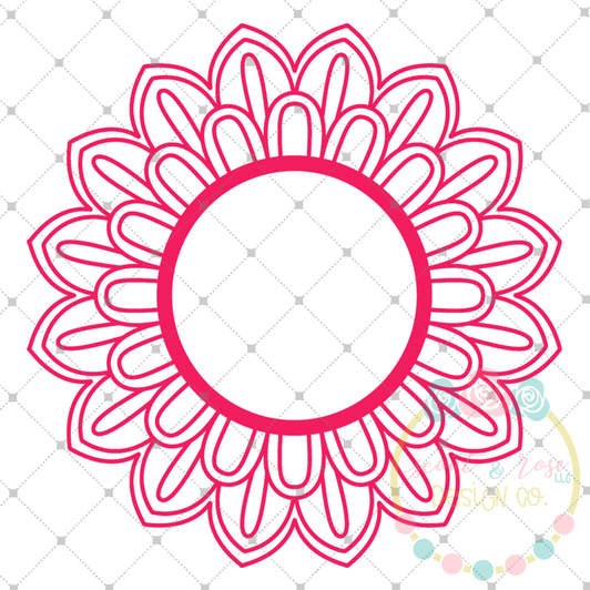 Free Free 139 Flower Monogram Frame Svg SVG PNG EPS DXF File