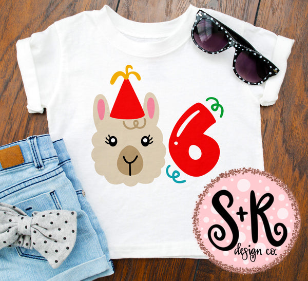 Download Llama 6th Birthday SVG DXF PNG (2019) - Scout and Rose ...