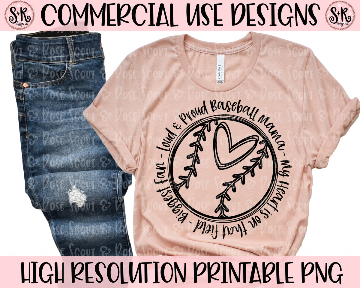 Download Loud and Proud Baseball Mom SVG DXF PNG (2020) - Scout and ...