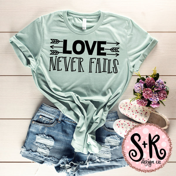 Download Love Never Fails SVG DXF PNG (2019) - Scout and Rose Design Co