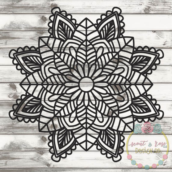 Free Free Mandala Rose Svg 119 SVG PNG EPS DXF File