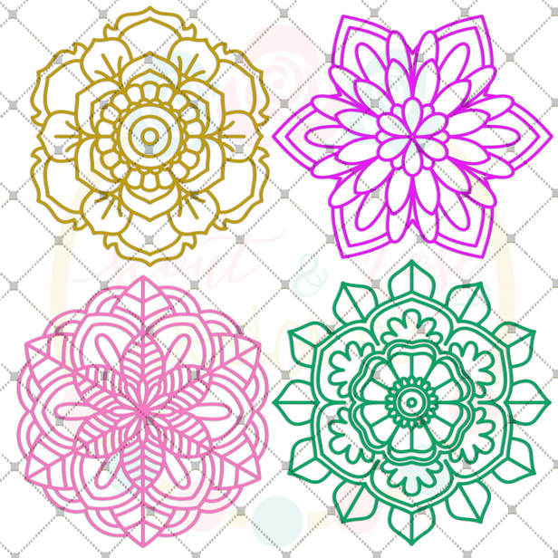 Download Mandala Bundle SVG DXF PNG - Scout and Rose Design Co