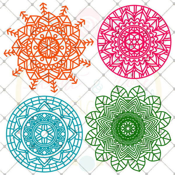 Download Mandala Bundle SVG DXF PNG - Scout and Rose Design Co