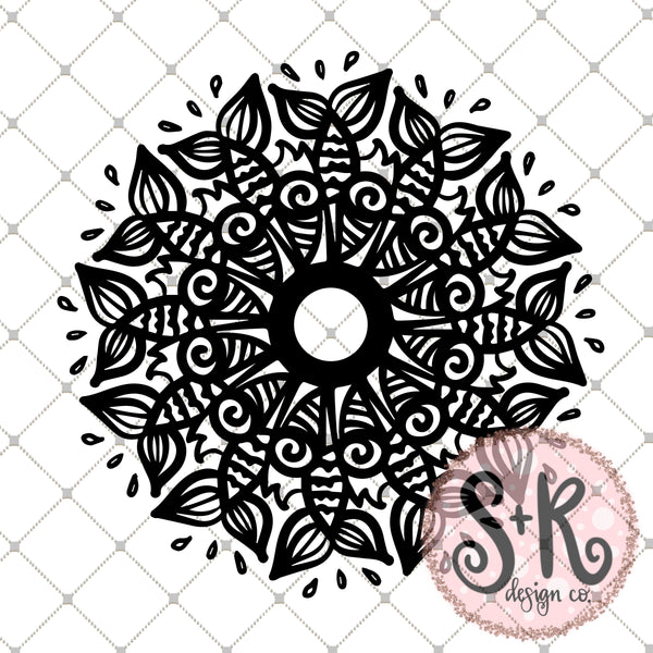 Download Mermaid Tail & Shell Mandala SVG DXF PNG (2019) - Scout ...