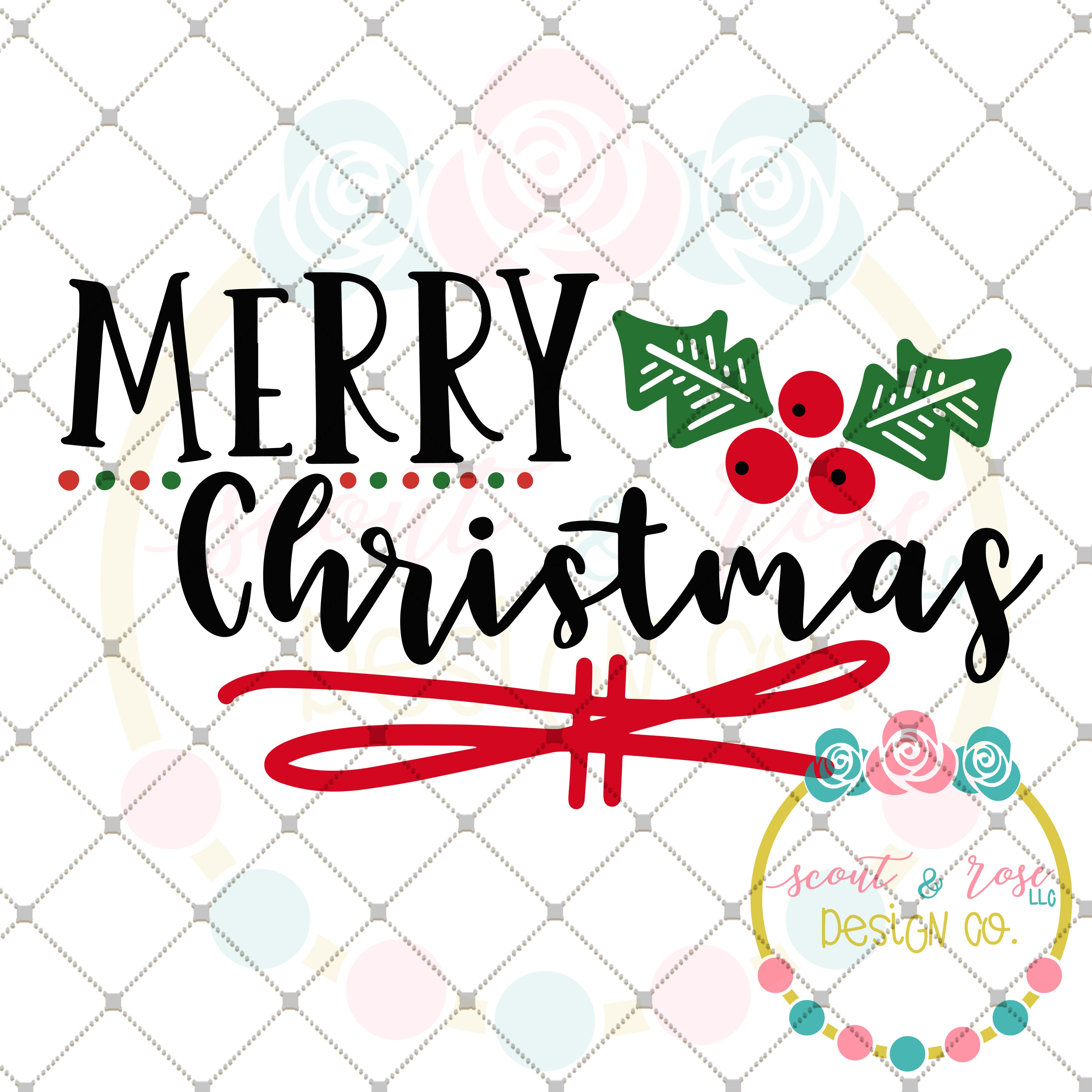 Download Merry Christmas Svg Dxf Png Scout And Rose Design Co