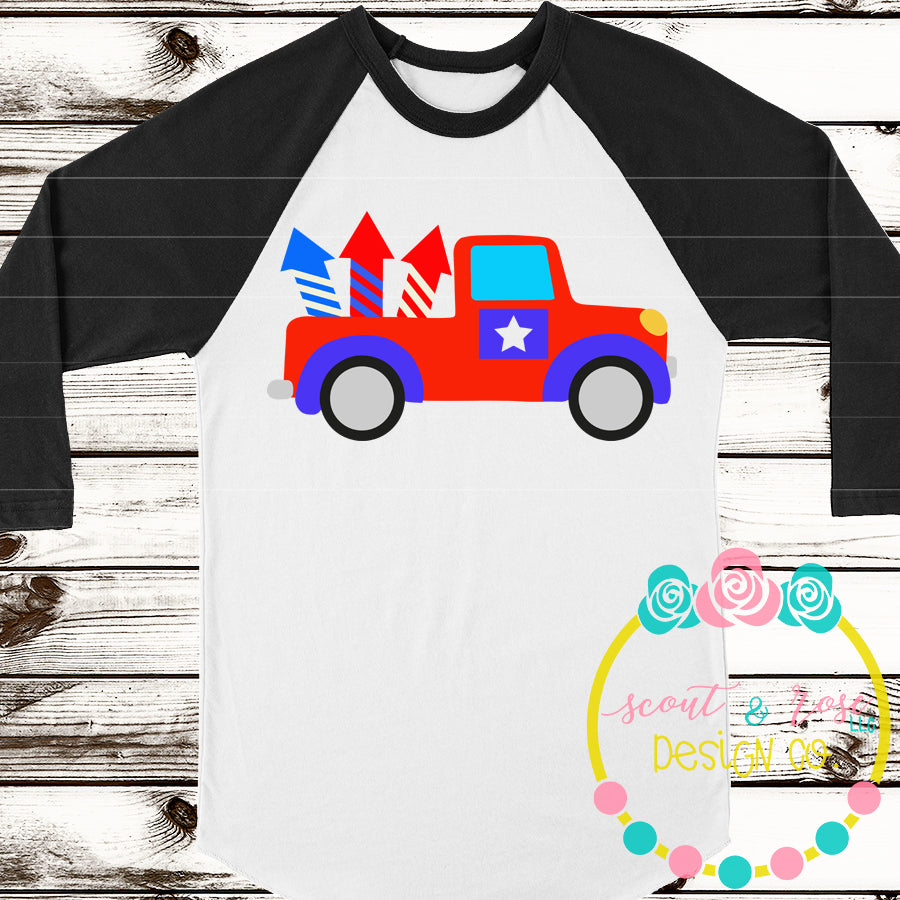 Download 4th of July Vintage Truck SVG DXF PNG - Scout and Rose ...