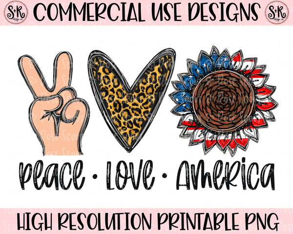 Download Peace Love America Printable Design (2020) - Scout and ...
