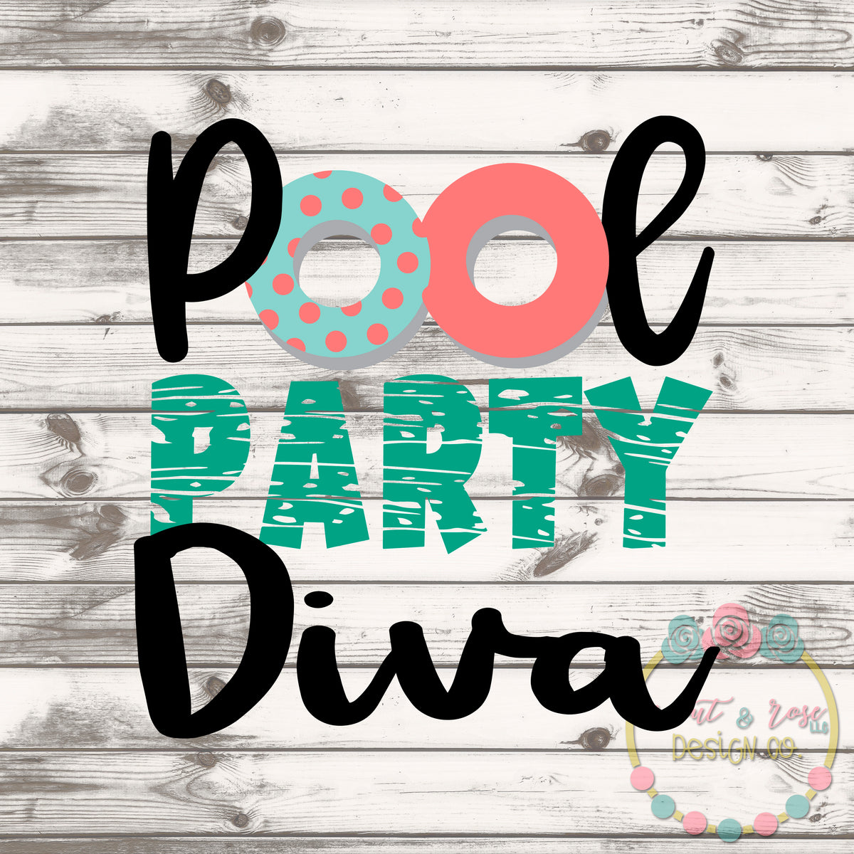 Download Pool Party Diva SVG DXF PNG - Scout and Rose Design Co