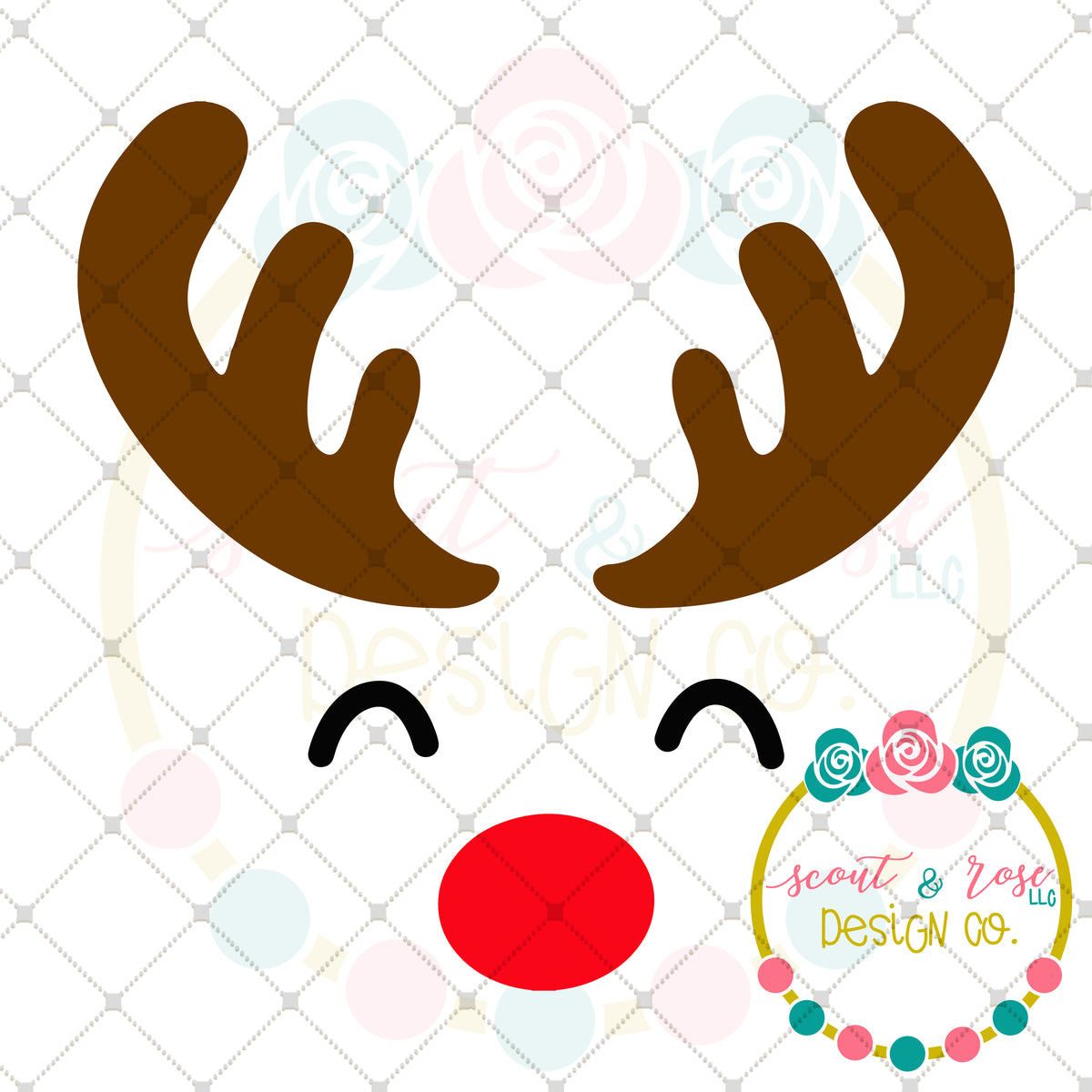 Download FREE SVG Rudolph SVG DXF PNG - Scout and Rose Design Co