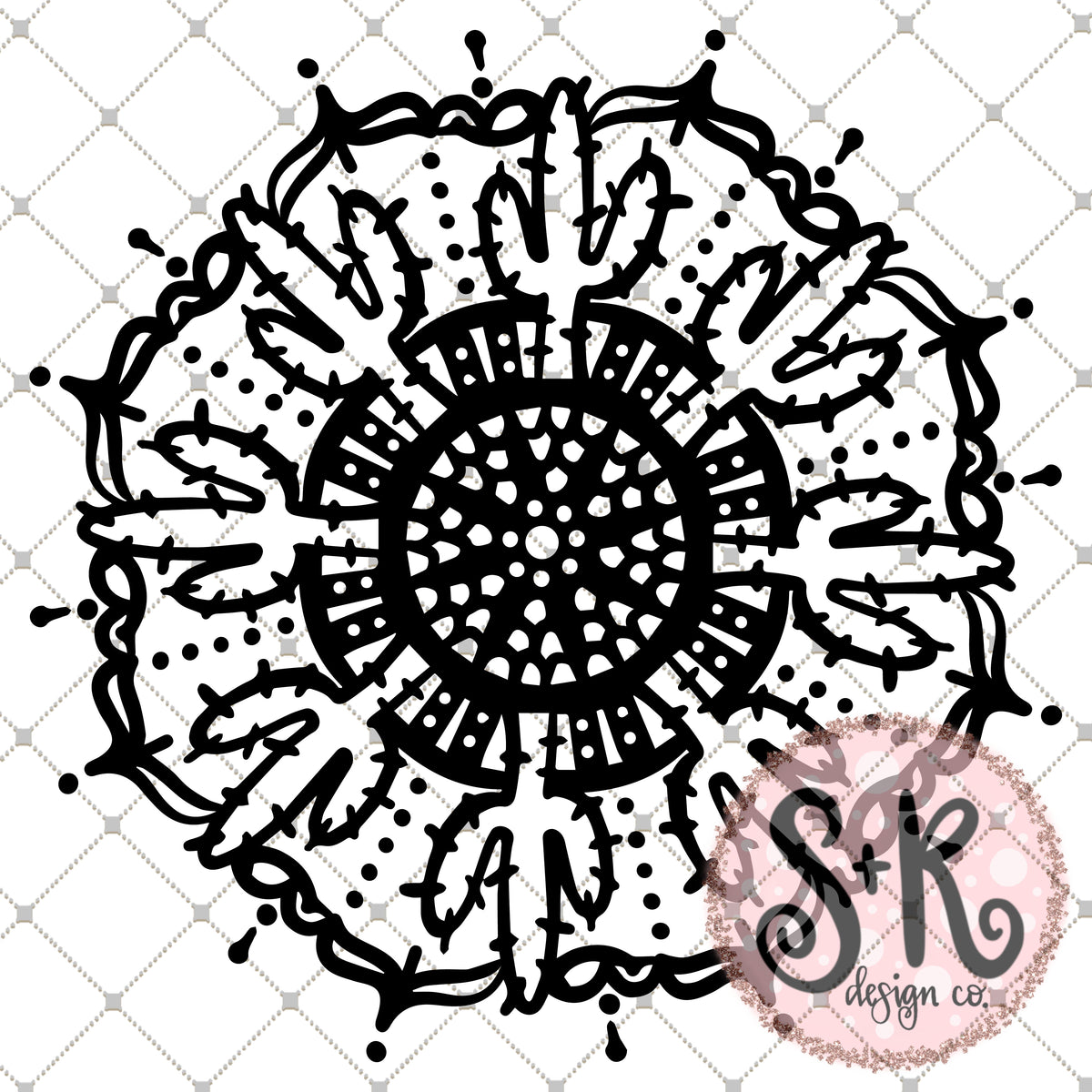 Hand Drawn Southwestern Mandala SVG DXF PNG (2019) - Scout ...