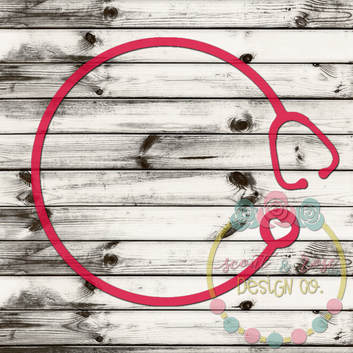 Download Nurse Stethoscope Monogram Frame Svg Dxf Png Scout And Rose Design Co