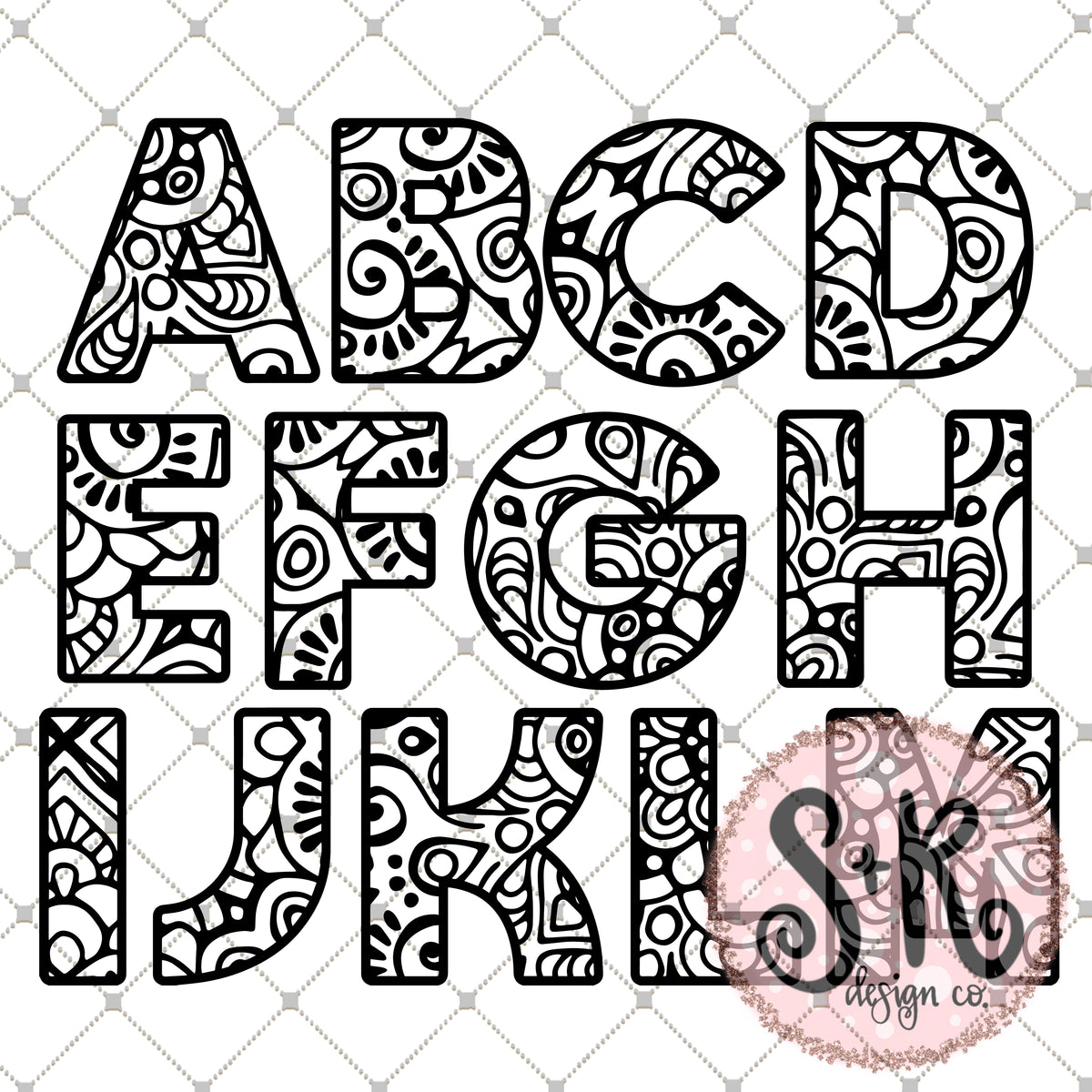 Free Free 183 Layered Mandala Letters Svg Free SVG PNG EPS DXF File