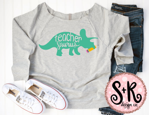 Download Teacher Saurus SVG DXF PNG (2019) - Scout and Rose Design Co