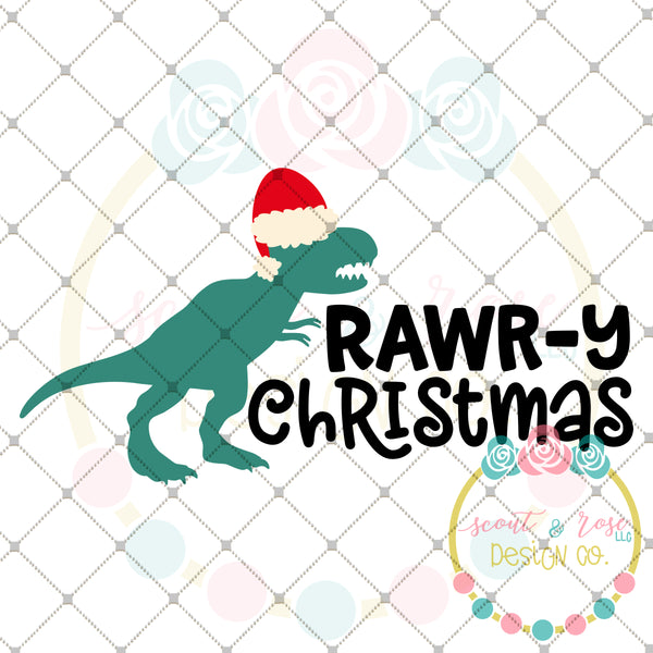 Download T Rex Rawr Y Christmas Svg Dxf Png Scout And Rose Design Co PSD Mockup Templates