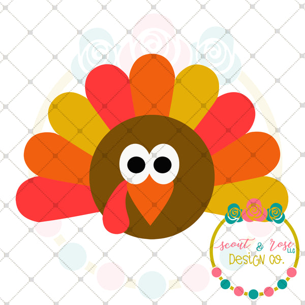 Boy Turkey SVG DXF PNG - Scout and Rose Design Co