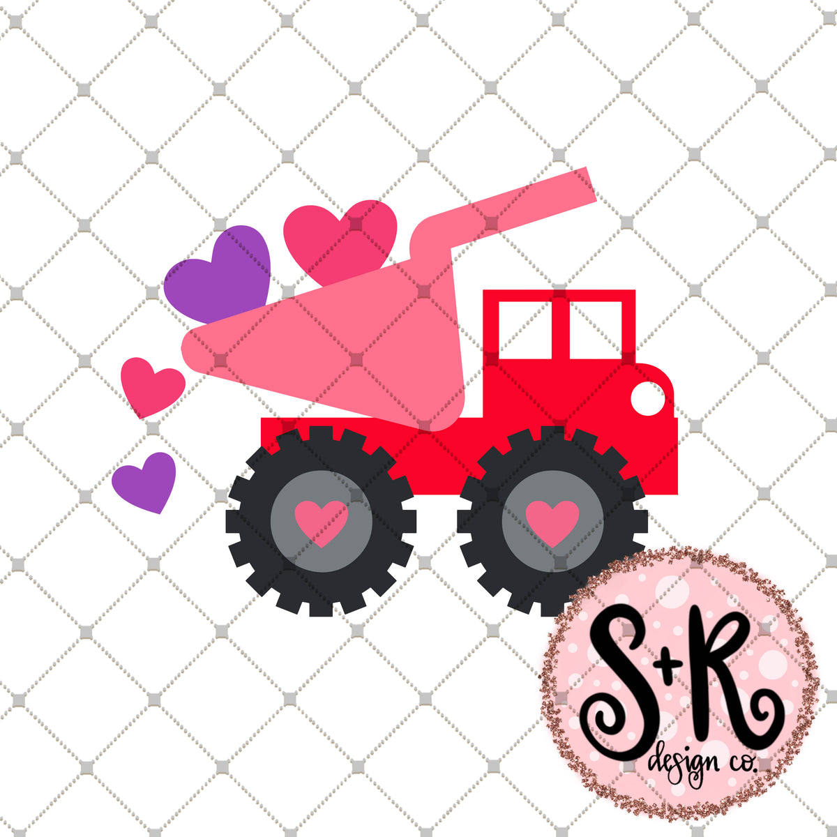 Download Valentines Day Dump Truck SVG DXF PNG - Scout and Rose ...