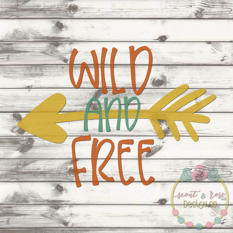 Download Wild and Free Cut File SVG DXF PNG - Scout and Rose Design Co