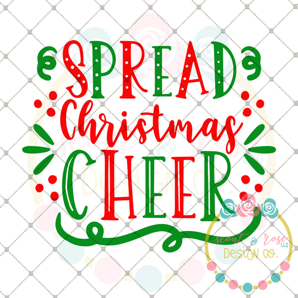 Download Christmas Cheer SVG DXF PNG - Scout and Rose Design Co