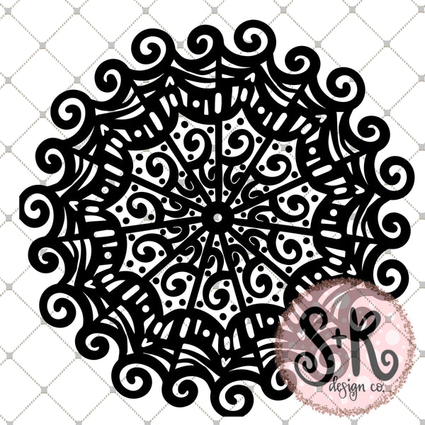 Download Hand Drawn Spiral Mandala SVG DXF PNG (2019) - Scout and ...