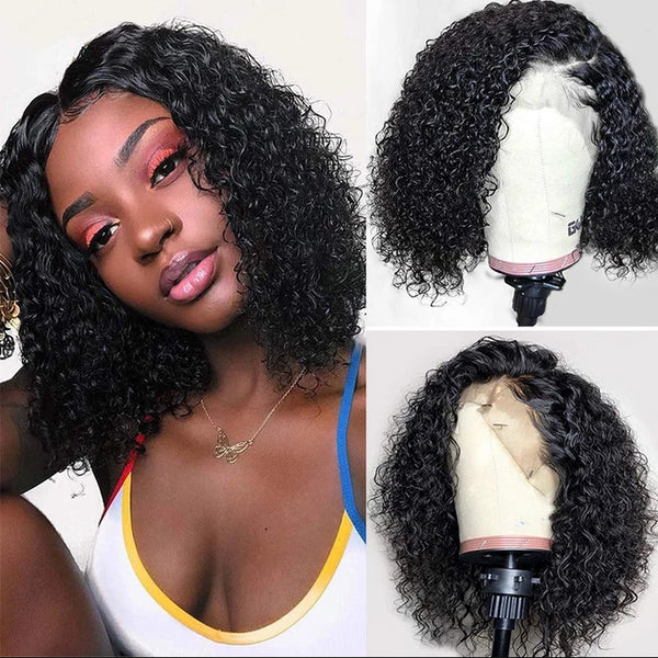 13*4 Short Bob Curly Hair Lace Front Wig