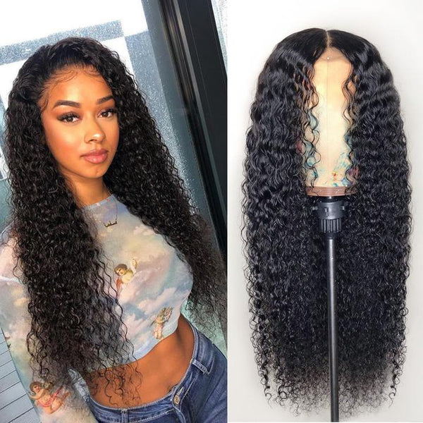 Lace Front Jerry Curly Human Hair Wig