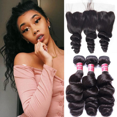 Frontal With Bundles Deep Wave Frontal Curly Hair Frontal