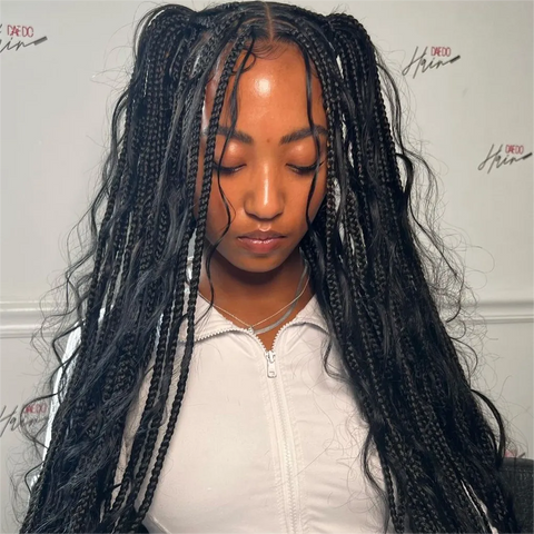 Small Knotless Braids