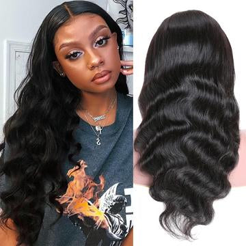 4*4 lace closure wig body wave hair