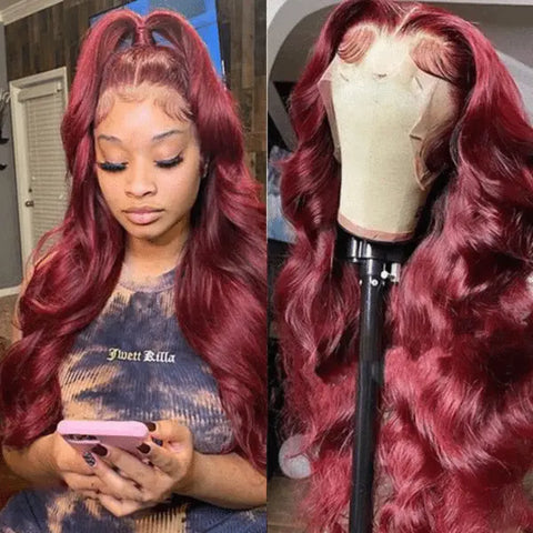 99J Burgundy Hair Wig