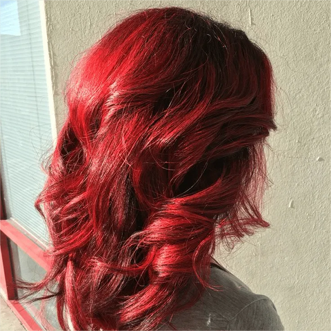 Bright Cherry Red Hair