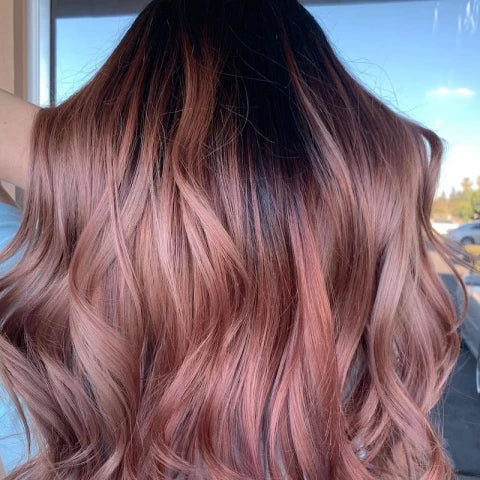 Dark Rose Gold Hair