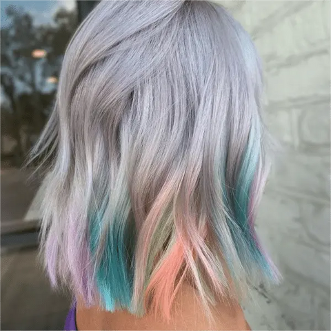 Gray and Pastel Ombre