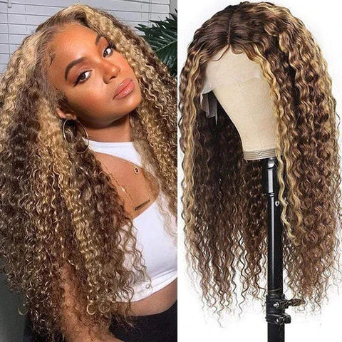 Honey Blonde Highlight Piano Wig