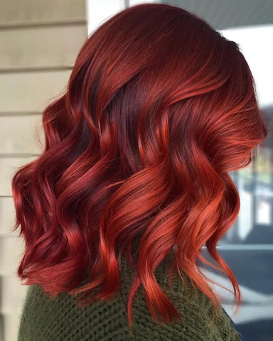 Intense Auburn Red Hair Color