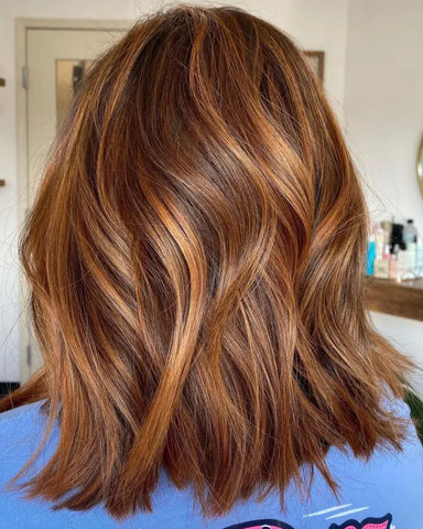 Medium-Length Auburn Brown Hair