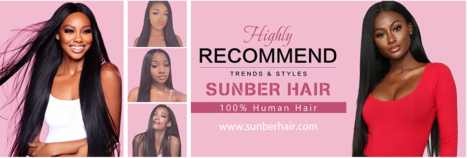 Sunber Hair Straight Hair Weave 1 Bundle, Peruvian/Malaysian/Brazilian Remy Human Hair