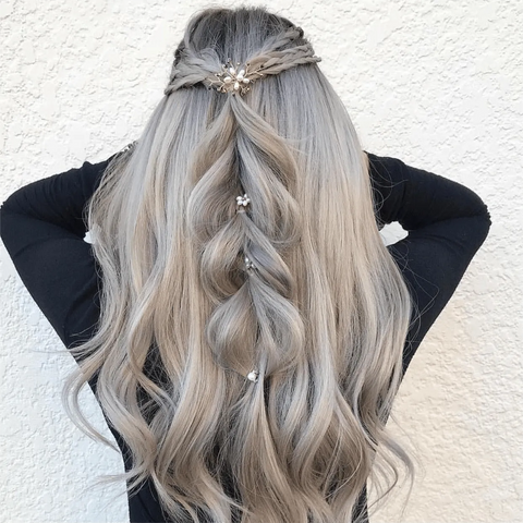Silver Ash Blonde Hair