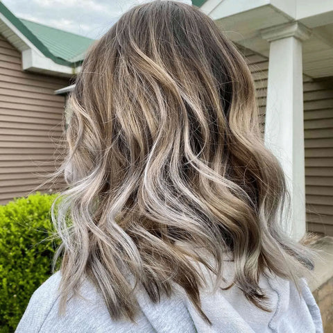 Silver Highlights on Brown Hair
