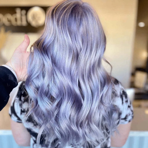 Silver Purple Hair