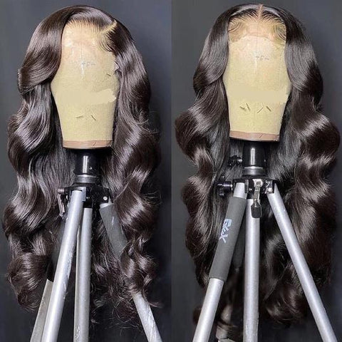 Sunber 13 By 4 Transparent Lace Front Wigs Pre-plucked With Babyhair Body Wave Human Hair Wigs Full Density