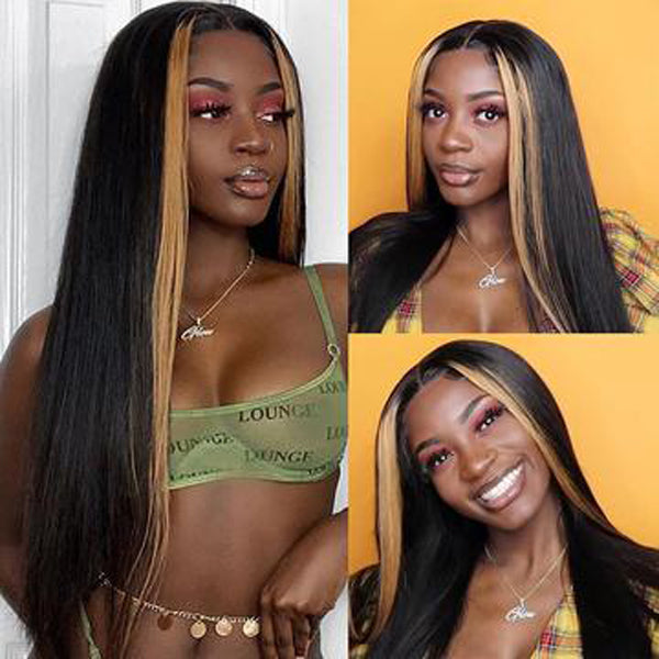 highlight TL27 straight lace front wig