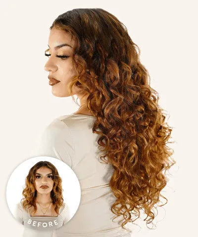 long curly halo wigs