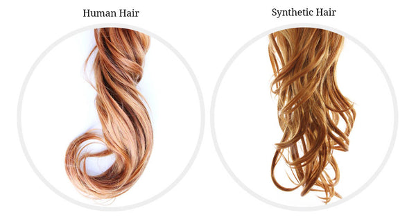 synthetic hair and human hair