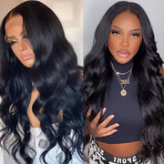 Sunber High-Quality Body Wave 13x4 HD Lace Front Wigs With Baby Hair Human Hair Wigs 180% Density