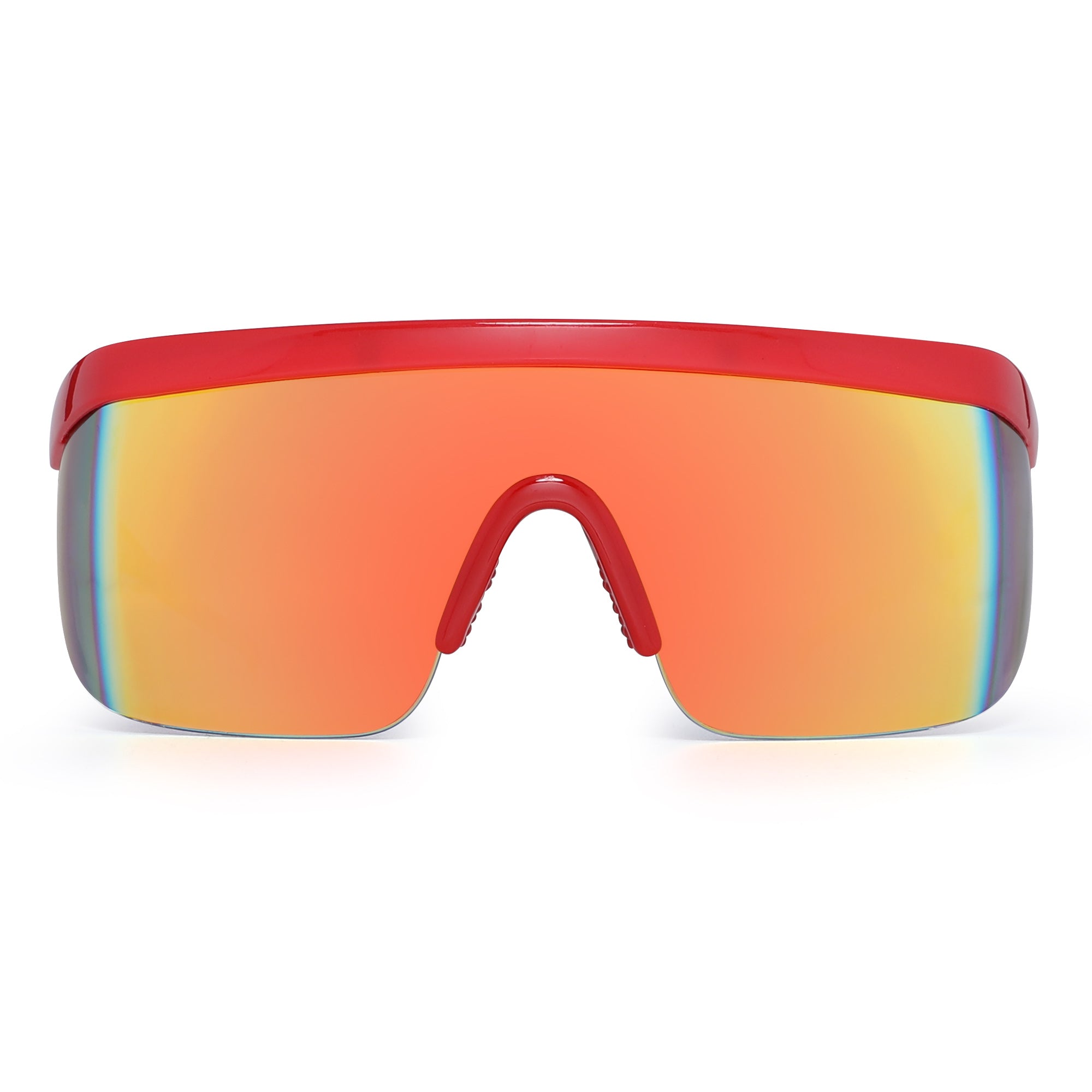 flat top shield sunglasses